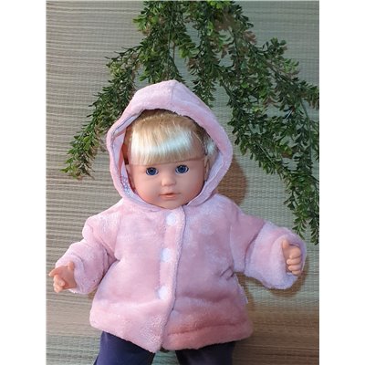 Winterjas teddy roze V