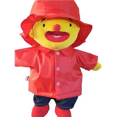 Regenjas met zuidwesterpet rood V673