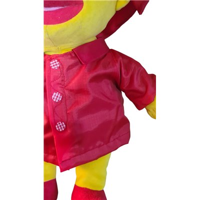 Regenjas met zuidwesterpet rood V673