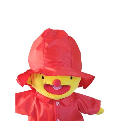 Regenjas met zuidwesterpet rood V673