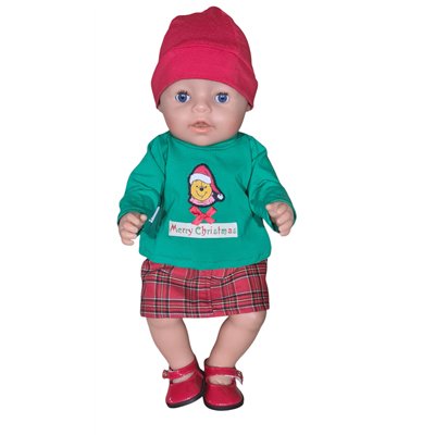  kerst roksetje pooh 2 delig V375