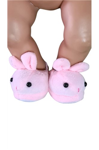 Konijnen slippers roze