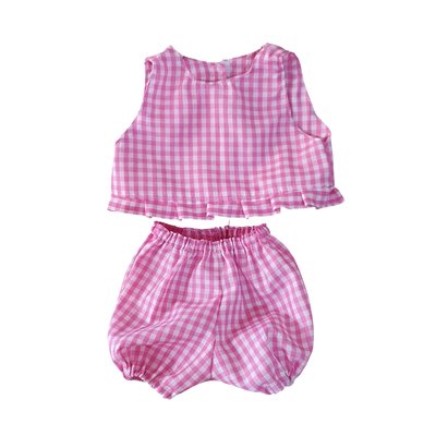 2 dlg zomersetje met ruches 