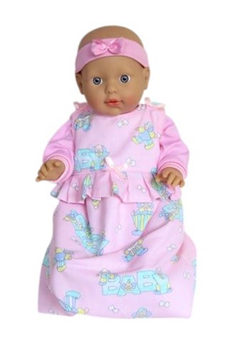 Slaapzak met ruches, gevoerd