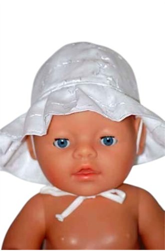 Zonnehoedje  broderie, gevoerd