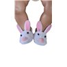 Konijntjes slippers wit