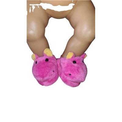 Nijlpaard slippers  fuchia