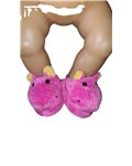 Nijlpaard slippers  fuchia