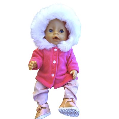 winterjas met bontcapuchon 