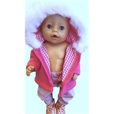 winterjas met bontcapuchon 