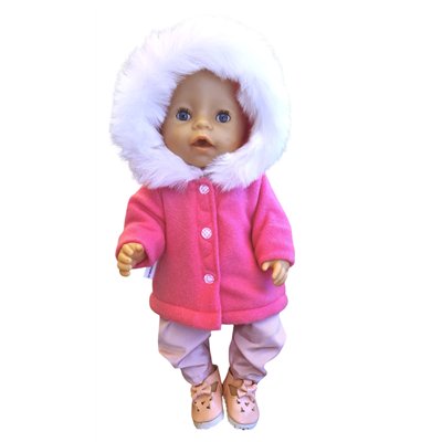 winterjas met bontcapuchon 