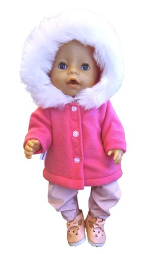 winterjas capuchon, gevoerd V717