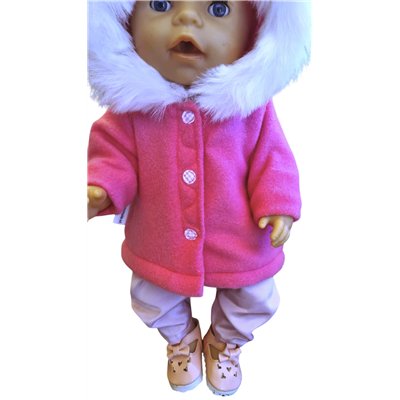 winterjas capuchon, gevoerd V717