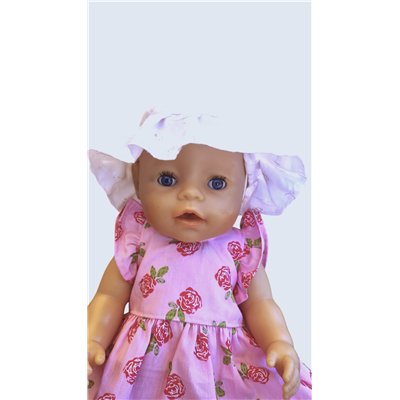 zonnehoedje broderie, gevoerd V723