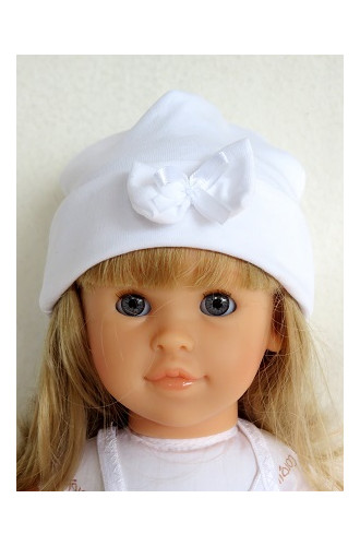 Mutsje met strikje effen 