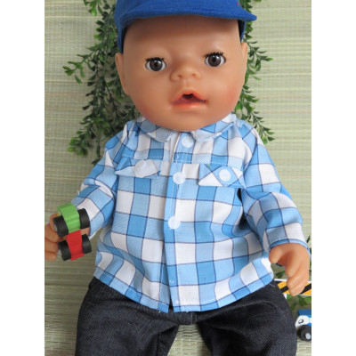 Overhemd lange mouw motief