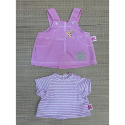 Tuinrok & Tshirt lila V77