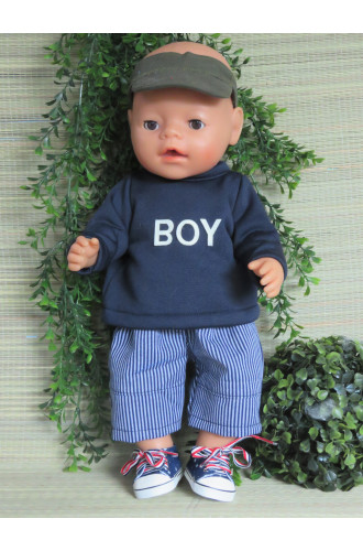 Skatebroek streep V153