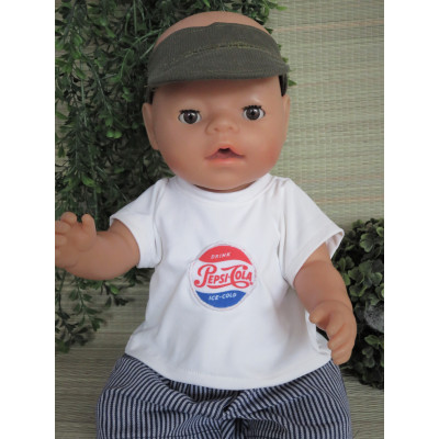 T shirt Coca cola wit V155