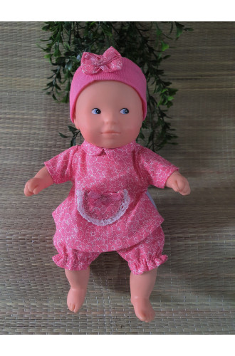 3 dlg jurksetje roze 101d