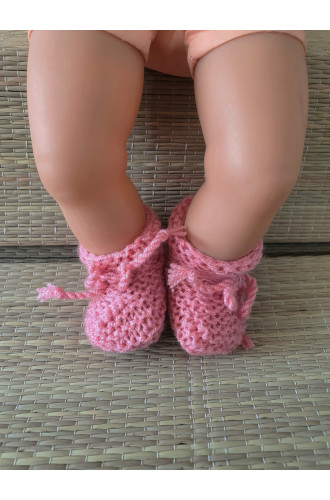 gebreide slofjes div. kleuren