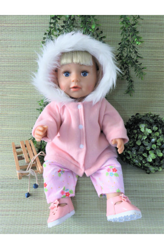 winterjas met bontcapuchon