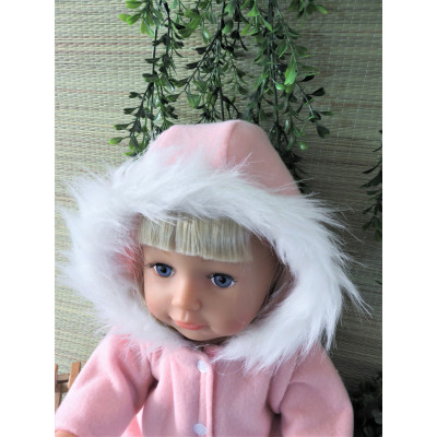 winterjas met bontcapuchon