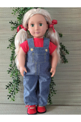 Tuinbroek regular effen