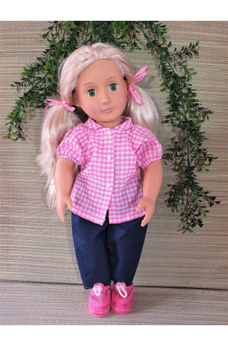 Bloesje korte pofmouwen 