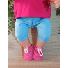 Legging kort blauw V20