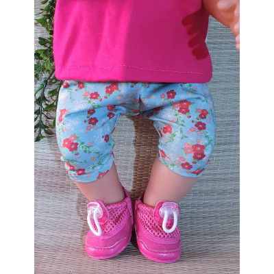 legging kort blauw V462