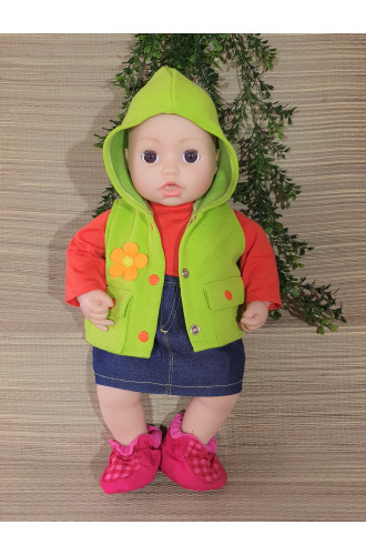 Jackje  met capuchon en zakken V59