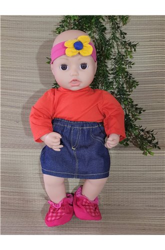 Spijker rokje met zakken  V62 SALE!